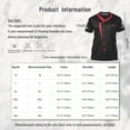 thumbnail image 7 of Doomiva Men's Short Sleeve Chef T-shirt Printed Graphic Crew Neck Restaurant Kitchen Chef Uniform Type C XXL, 7 of 7