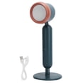 thumbnail image 1 of Lámpara de mesa con protección para los ojos, 3 colores de luz, atenuación continua, lámpara de lectura nocturna, carga USB, verde, 1 of 10