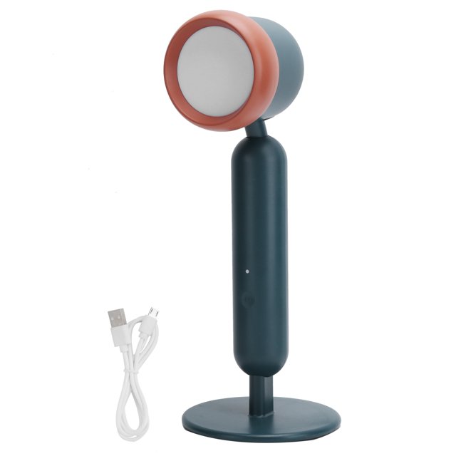 Lámpara de mesa con protección para los ojos, 3 colores de luz, atenuación continua, lámpara de lectura nocturna, carga USB, verde