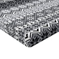 thumbnail image 2 of Ambesonne Grey Fitted Sheet, Nordic Snowflake Pattern, Twin XL Size, Grey White Black, 2 of 3