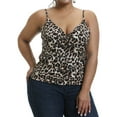 thumbnail image 1 of KVMeteor Women's Plus Size Sexy Deep V Neck Leopard Vest Tops, 1 of 6