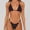 Black, variant on HaoXianJian 2 Piece Women's Swimsuits Bikinis Bathing Suit Thong Low Waisted V Neck Swimwear 2025 Swim Suit