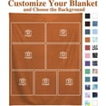 thumbnail image 4 of Custom Blanket with Photos Text Picture Customized Blankets Collage Personalised Photo Blanket for Kids,Adults,Dogs,Couples,Family,Birthday Christmas Valentines Day Gift, 4 of 6