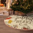 thumbnail image 6 of Daiia Thanksgiving With A Grateful Heart Drawing Merry Christmas Tree Skirt , Xmas Large Lace-up Tree Skirt, Santa Snowflakes Rustic Home Decorations New Year Party Farmhouse Decor-48", 6 of 7