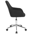 thumbnail image 3 of Cortana Home and Office Mid-Back Chair in Black Fabric, 3 of 9