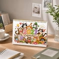 thumbnail image 4 of 2027 Desk Calendar, 8.27 x 5.51 In Large Spiral Bound Monthly Planner with Party Cat Art for Home Office Decor, 4 of 7