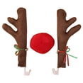 thumbnail image 1 of Car Antlers con nariz, divertido kit de decoración navideña para vehículos (marrón), 1 of 7