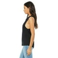 thumbnail image 3 of The Bella + Canvas Ladies Flowy Scoop Muscle Tank Top - BLACK - XL, 3 of 3