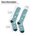 thumbnail image 5 of Daiia Sports Socks Teal Mama Llama Printed Novelty Crew Socks for Men Women Knee High Socks Cotton Socks Soft & Breathable Support Unisex Socks, 5 of 9