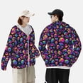 thumbnail image 4 of Lsque Skull rainbow star mushroom UPF 50+ Lightweight Sun Protection Men's Women's Long Sleeve Shirt, Hoodie Performance -X-Large, 4 of 9