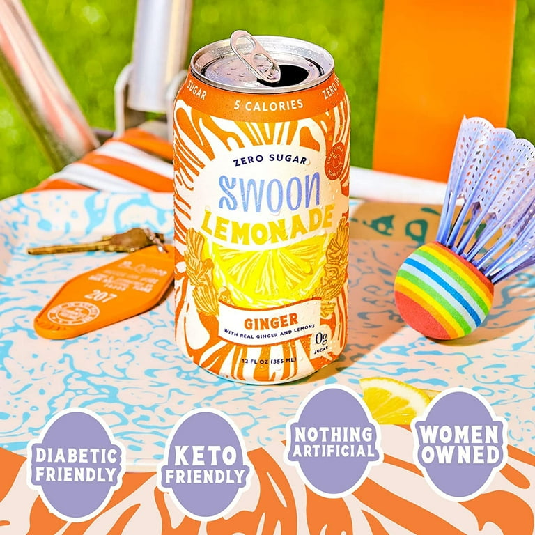 Swoon Zero Sugar Ginger Lemonade - Low Carb, Keto & Paleo Friendly