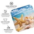 thumbnail image 3 of Naloa Beach Starfish Shell Coasters for Set of 4 - PU Leather Coasters, Coasters for Table Cup Tea Coffee Beer, Decorative for Kitchen Homedecor (Round), 3 of 6