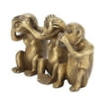 thumbnail image 1 of Pequeños Monitos Sabios, Estatuas de Monos Sabios No Escuchan Adornos de Monos Tecnología innovadora de Tres Monos, 1 of 9
