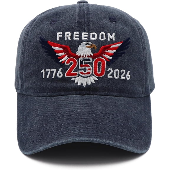 United States 250th Anniversary Hat,1776-2026 Eagle Embroidery Patriotic Baseball Cap,250 Anniversary USA Hat for Men Women