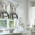 thumbnail image 2 of LALILO Kitchen Curtains and Valances Set of 3 36" Modern Window Treatment Tiers for Window Decor, 2 of 5