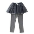 thumbnail image 3 of FYDUU Girls Leggings with Skirt Toddler Baby Girls Leggings With Tutu Skirt Pants Footless Fashion Cute Skirted Pants Comfort Stretchy Pantskirt 2-3 Years, 3 of 9