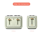 Beautiful 2 Slice Toaster with Touch-Activated Display, Sage Green by Drew Barrymore