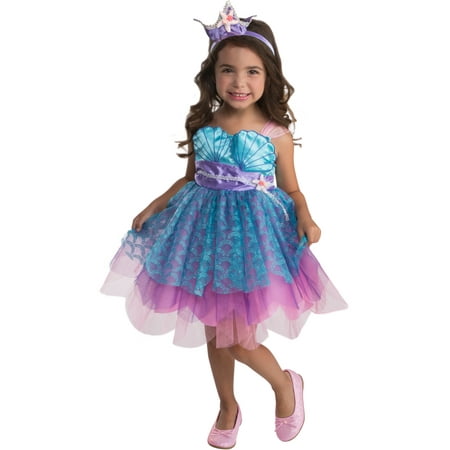 Ocean Mermaid Enchanter Girls Toddler Dress Costume 3T-4T
