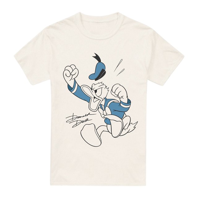 Mickey Mouse & Friends - Camiseta Tantrum de Pato Donald para Hombre (Natural)