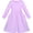 Purple Long Sleeve, variant on Girls Dress Deep Pink Casual Cotton Flying Sleeve Balloon 3 Years