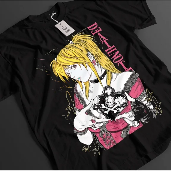RARE Death Note Tshirt Misa Shirt Rem Top Kira T-Shirt L Ryuk Manga Horror Anime Tee