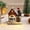 D, variant on Mini Lighted Christmas Village Houses, 3*4 inch Resin Christmas Town Village, Collectible Miniature Christmas Village for Holiday Home Tabletop Decoration & Christmas Indoor Scene