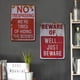 thumbnail image 4 of Tablero Advertencia 2 Uds. Placa Metal Vintage Pintura Hierro Rectangular 20x30cm, 4 of 9