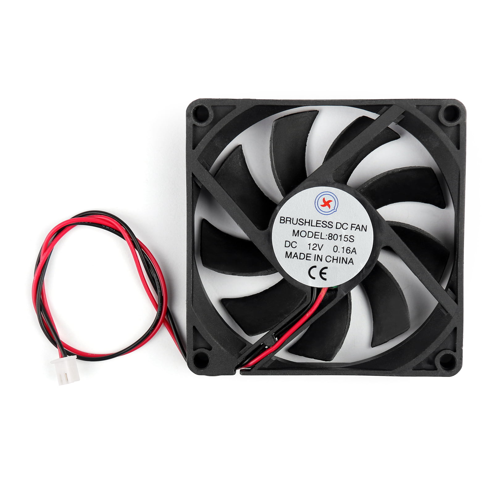 DC Brushless Cooling PC Computer Fan 12V 0.16A 8015s 80x80x15mm 3Pin Wire Fan US 