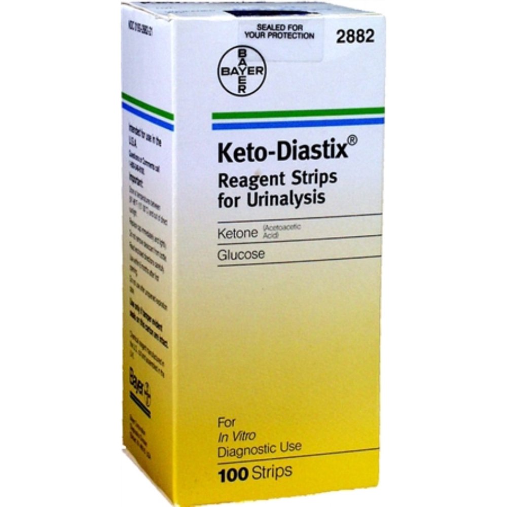 Keto Diastix Reagent Strips, 100 Ct