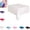 White, variant on Large Solid Color Disposable Tablecloth – Plastic Square Table Cover for Birthday Parties, Events, Clean Tablecloth for Buffet, Wedding, Picnic