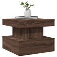 thumbnail image 4 of vidaXL Table Basse avec Lumières LED Chêne Brun 50x50x40 cm, 4 of 5