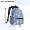 thumbnail image 4 of Vsdgher Kawaii Corgi Print Unisex Large Capacity Bookbag Schoolbag Casual Daypack for High School/College/Teens/Travel/Work, 4 of 8