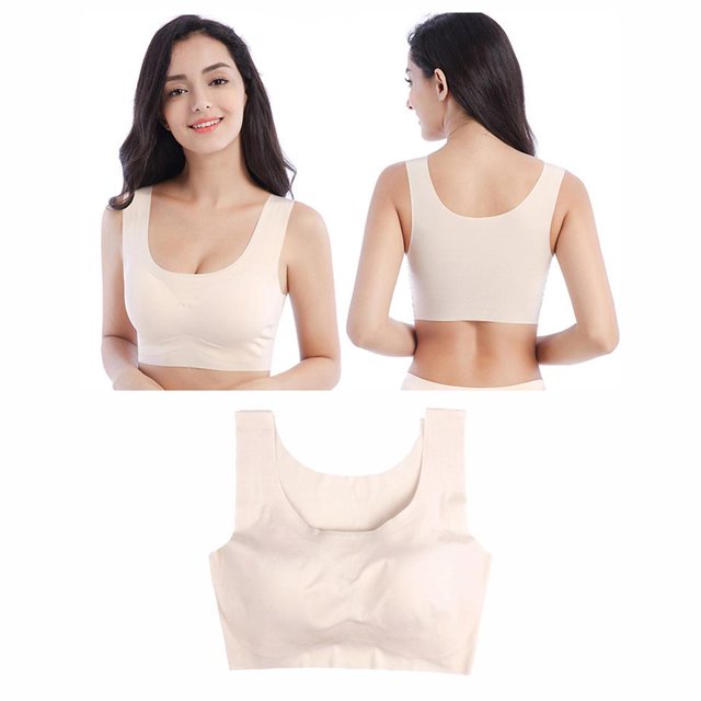 s Almohadils Suaves Sin Cables De s Mujeres Apoyan El Inconsútil De Aptitud De Del 2XL Baoblaze Sujetador deportivo de yoga sin costuras