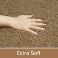 thumbnail image 5 of Junovo Soft Bathroom Rug Runner Absorbent Microfiber Bath Rugs for Bathroom Non Slip Bath Mat for Tub, Shower Floor,24"x60",Light Brown, 5 of 6