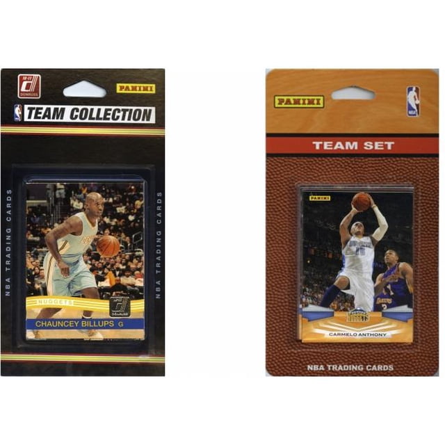 NBA Denver Nuggets 2 Different Licensed Trading Card Team Sets