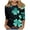 74# Hot Pink, variant on Boho Print Blouse for Women Floral Print T-Shirt Dressy Crew Neck Tunic 3/4 Length Sleeve Tops Tee Plus Size Summer Casual Art Tops Red M
