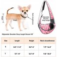 thumbnail image 4 of Arnés para perros, bolsa para colgar en la parte delantera, bolso para cachorros y gatos, viaje de malla transpirable, adecuado para perros pequeños y medianos y bolsos de hombro para gatos - (camufl, 4 of 4