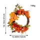 thumbnail image 2 of Guirnalda artificial de Acción de Gracias, corona de calabaza de otoño de ratán, para colgar en la puerta, decoraciones para festivales de temporada, guirnalda de calabaza, decoraciones de otoño, 2 of 9