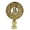 Polished Brass - Pack of 1, variant on Royal Designs, Inc. Good Fortune Oriental Motif Lamp Finial for Lamp Shade, F-5011PB-1, Polished Brass, Single
