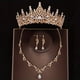thumbnail image 4 of 3pcs Elegant Crystal Bridal Jewelry Set - Rhinestone Tiara Crown, Necklace, and Earrings - Perfect for Weddings and Special Occasions, 4 of 4