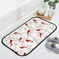 thumbnail image 2 of Floor Door Mats Bath Rugs Winter Cardinal Berry Red Bathroom Carpet Non-Slip Absorbent for Entryway Indoor 31x20in Carpet Runner, 2 of 7