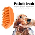thumbnail image 3 of Pet Bath Brush – Silicone Grooming Brush for Dogs, Shower Massage and Shedding Control, 3 of 8