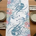thumbnail image 5 of Table Runners 72 Inches Long Dress Scarves, Coastal Octopus Farmhouse Kitchen/Dining Table Runner, Coffee Tablerunners, Summer Beach Nautical Ocean Coral Seahorse 18x72 Inch, 5 of 9