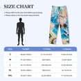 thumbnail image 4 of Bixox Men's Vintage Map Travel Essentials Patterned Pajama Pants with Pockets Lounge Clothes for Home, 4 of 5