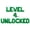 Green, variant on Letter Balloons - LEVEL 4 UNLOCKED 16" Inch Alphabet Letters Foil Mylar Balloon 4th Birthday Party Banner (Silver)