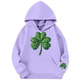 thumbnail image 3 of WOYY Girls St. Patrick's Day Hoodie Casual Pullover Hooded Sweatshirt, Sizes 3-14, 3 of 3