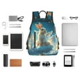 thumbnail image 4 of Yiaed Cute Angel Winged Rabbit Print Lightweight Backpack Travel Backpacks Hiking Daypack for Women Men, 4 of 5