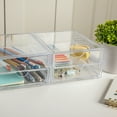 thumbnail image 5 of Martha Stewart Brody 2 Pack Plastic Stackable Office Desktop Organizer Boxes with 2 Drawers, 6" x 7.5", 5 of 10