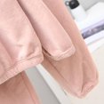thumbnail image 3 of Conjunto De Pijama De Franela De Invierno Pijamas De Lana Gruesos Y Cálidos Ropa De Dormir Ropa De Hogar Traje De Terciopelo para Mujer Pijamas De Mujer para Sudor De Otoño M Top Rosa, 3 of 3