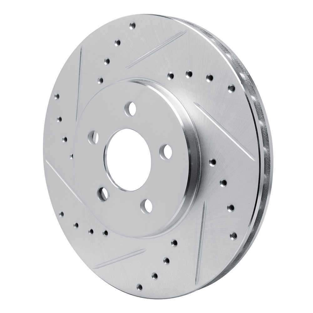 Dynamic Friction Company 631-39004L DFC Brake Rotor - Drilled And Slotted - Silver